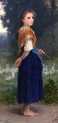 William-Adolphe Bouguereau The Goose Girl painting
